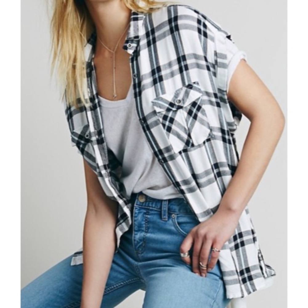 Rails X Free People | Plaid Sleeveless Flannel